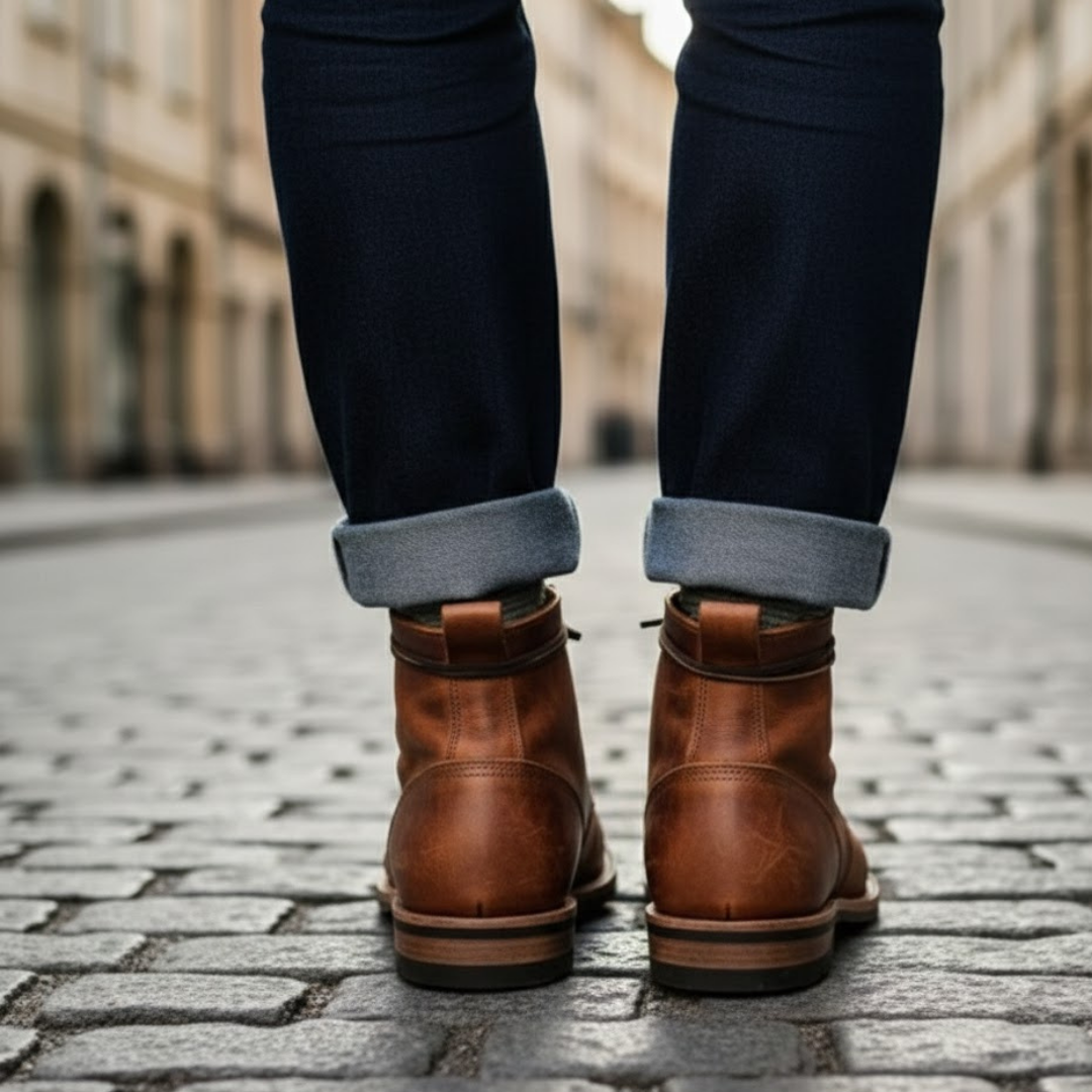 Unisex Ankle Boots Adjustable Strap Slip On Design