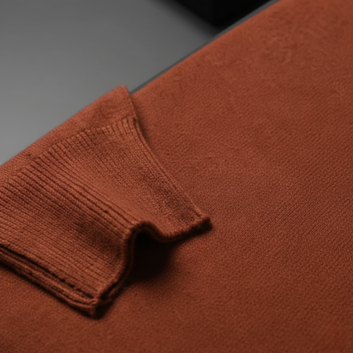 Turtleneck Sweater Knit Pullover Mens