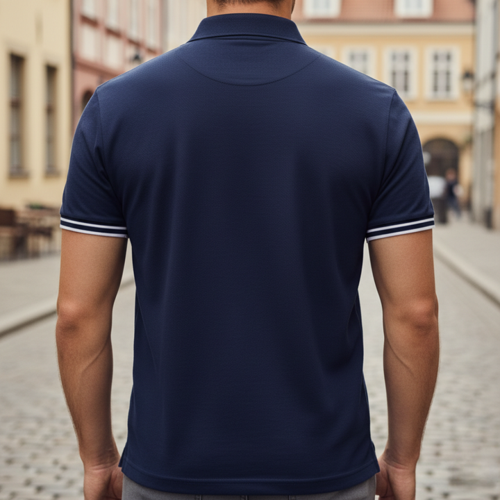 Men Tipped Short Sleeve Polo Shirt