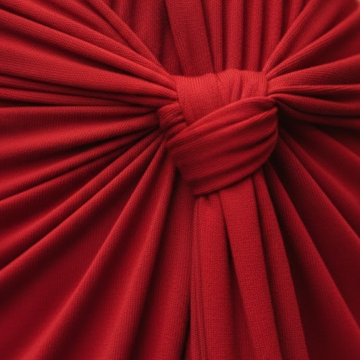 Maxi Dress Side Knot Wrap Stretch Fabric Womens