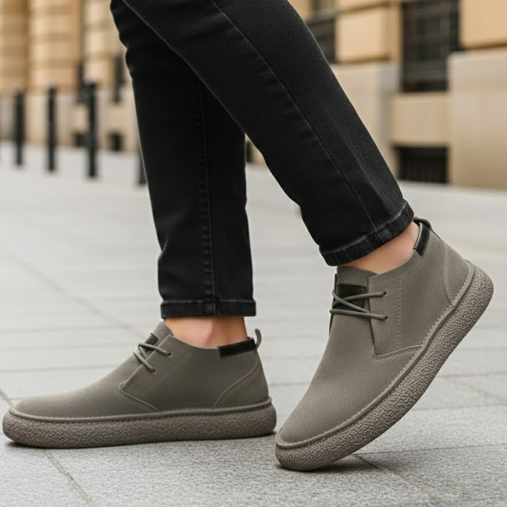 Men Orthopedic Shoes Suede Upper Cushioned Support