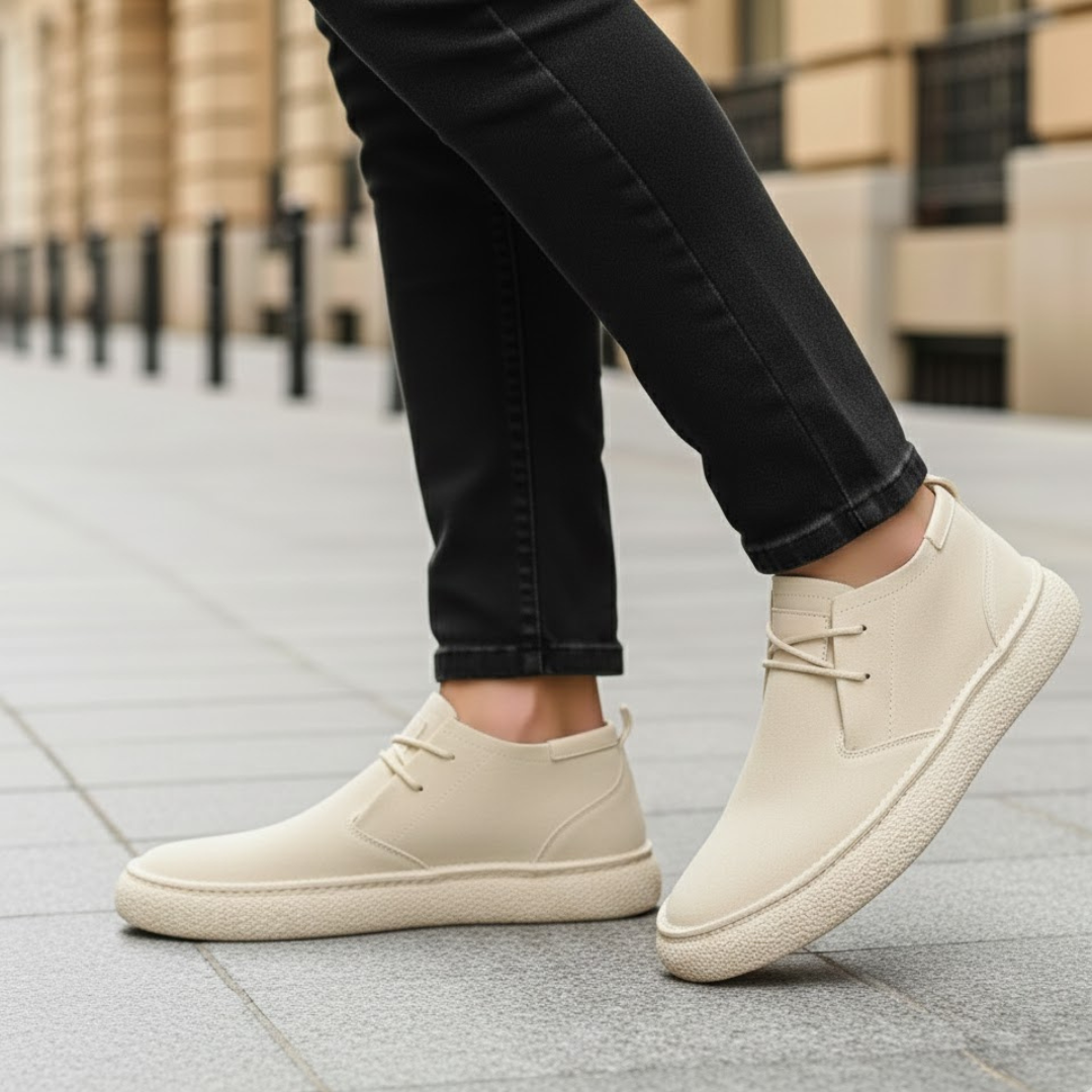 Men Orthopedic Shoes Suede Upper Cushioned Support