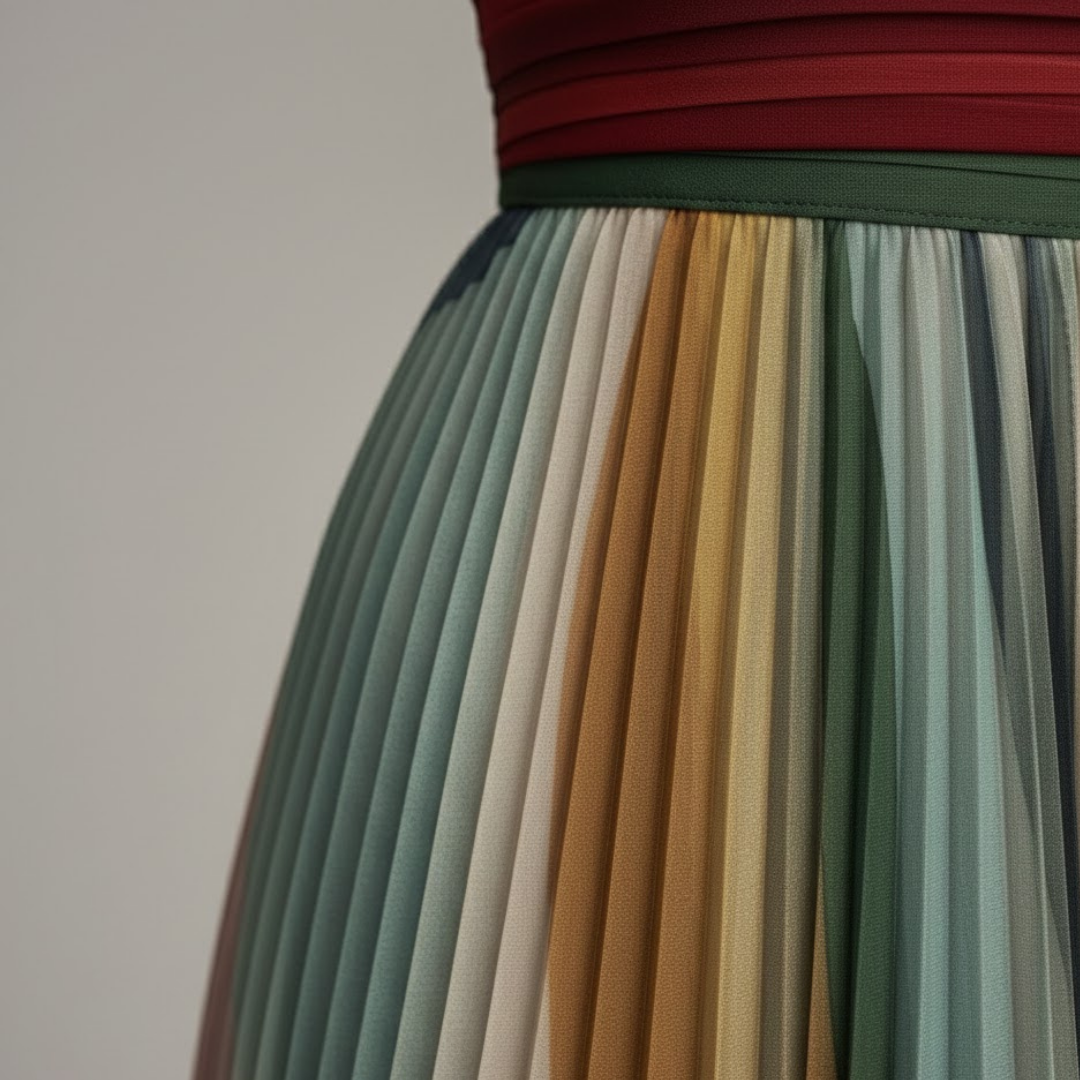 Women Strapless Pleated Dress Polyester Blend Summer