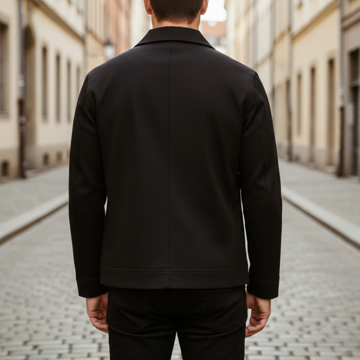 Harrington Jacket Full Zip Pointed Collar Mens