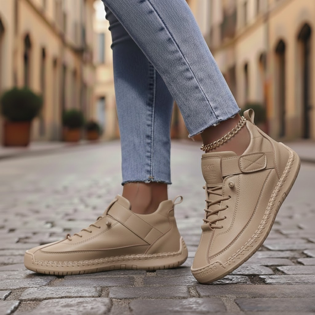 Women Orthopedic Shoes Wide Fit Cushioned Insole Slip On