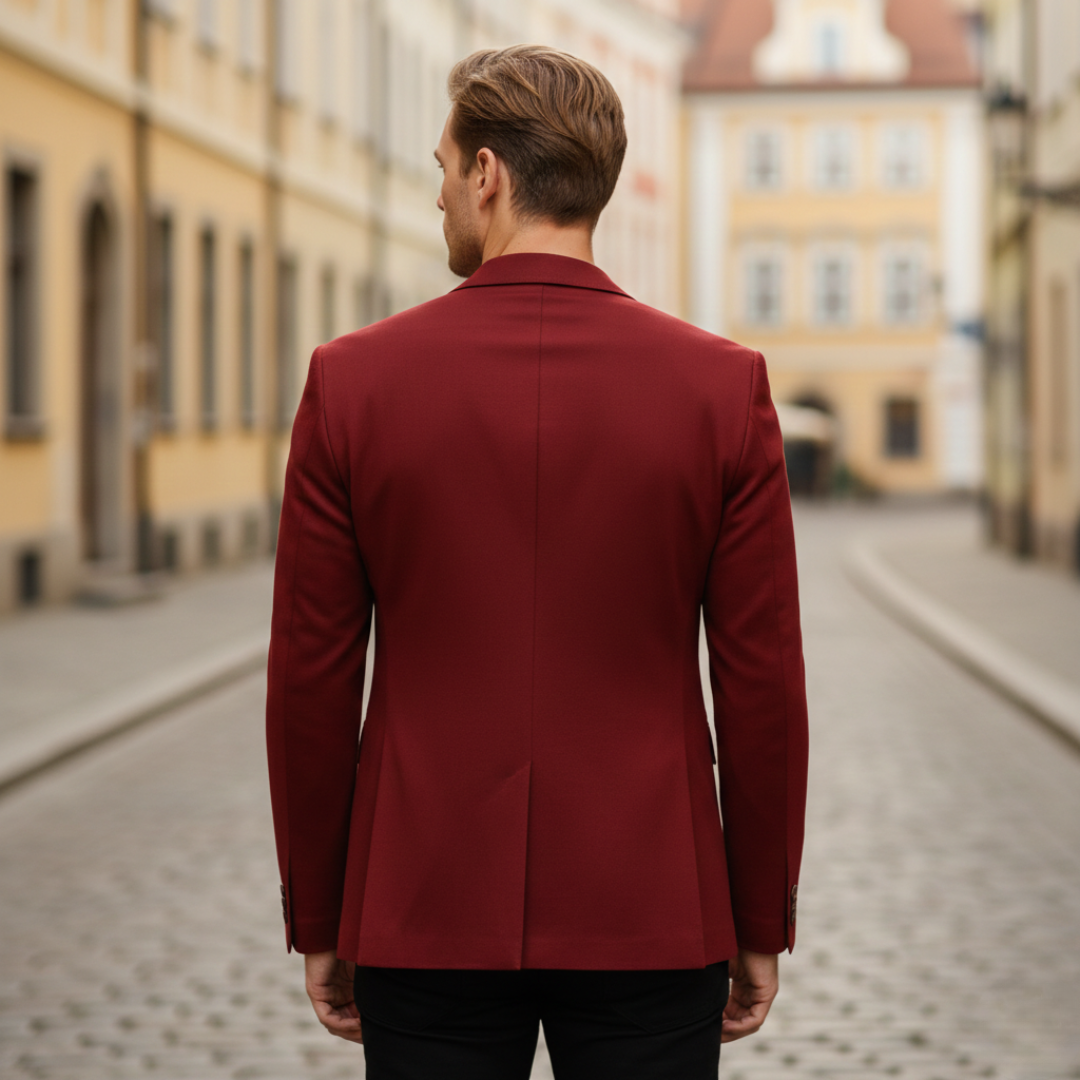 Blazer Jacket Single Button Tailored Fit Mens