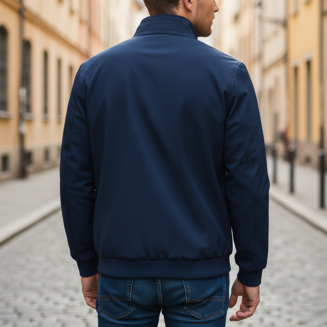 Bomber Jacket Zip Up Water Resistant Windproof Mens