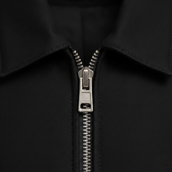 Harrington Jacket Full Zip Pointed Collar Mens