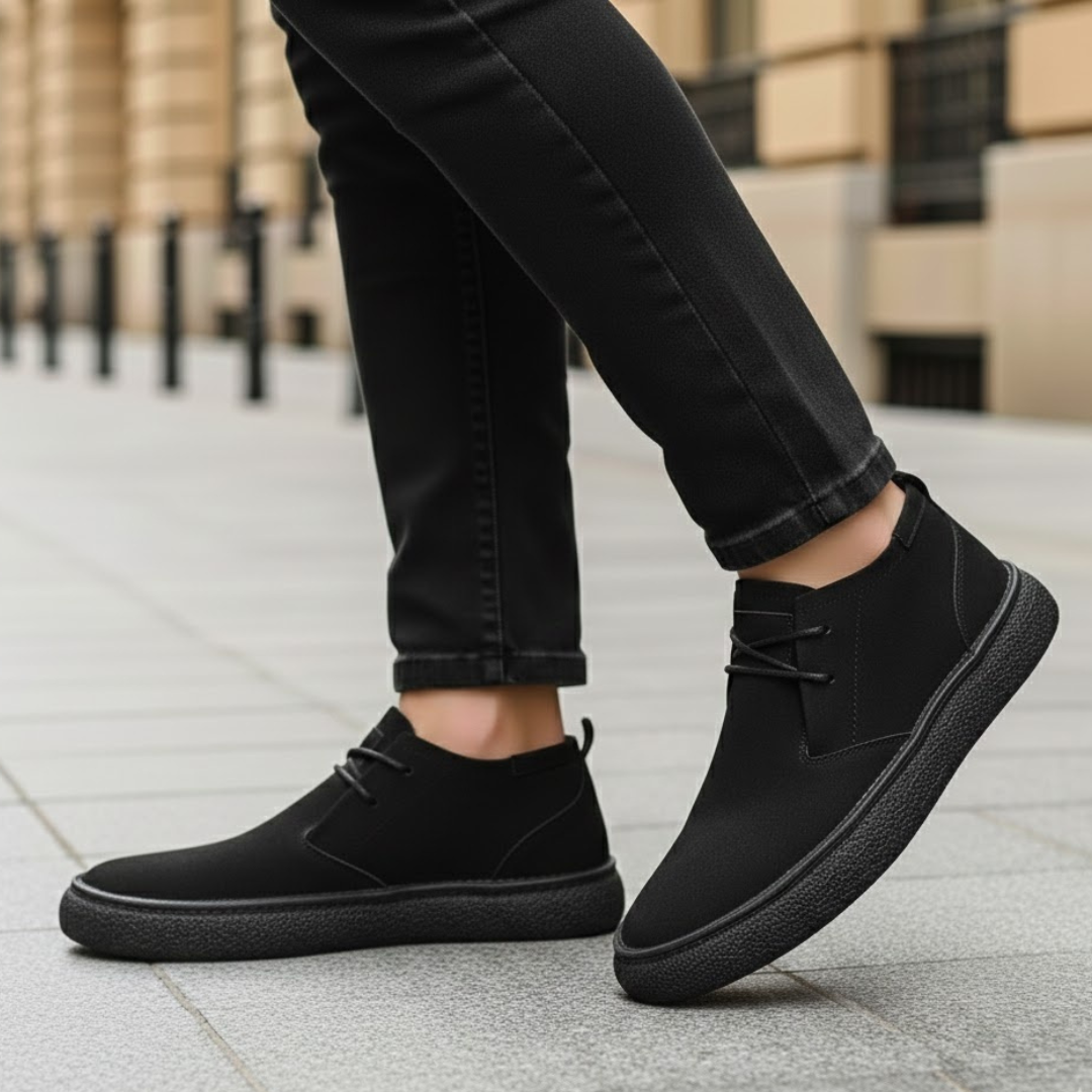 Men Orthopedic Shoes Suede Upper Cushioned Support