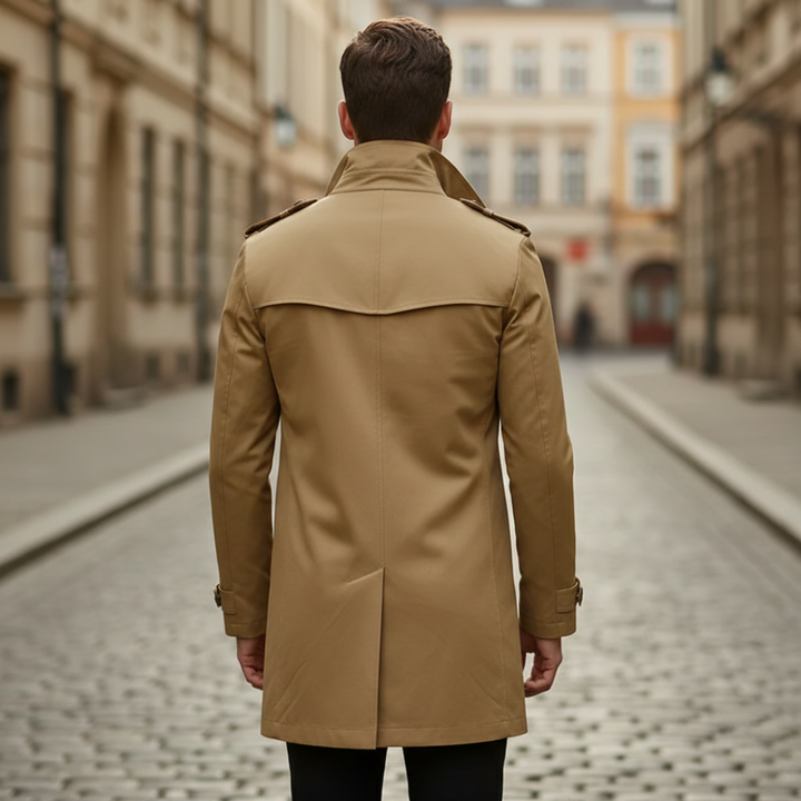 Men Slim Fit Trench Coat