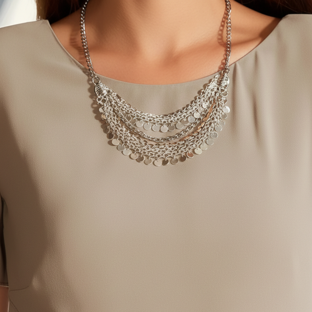 Mini Dress Short Sleeve Layered Chiffon Womens