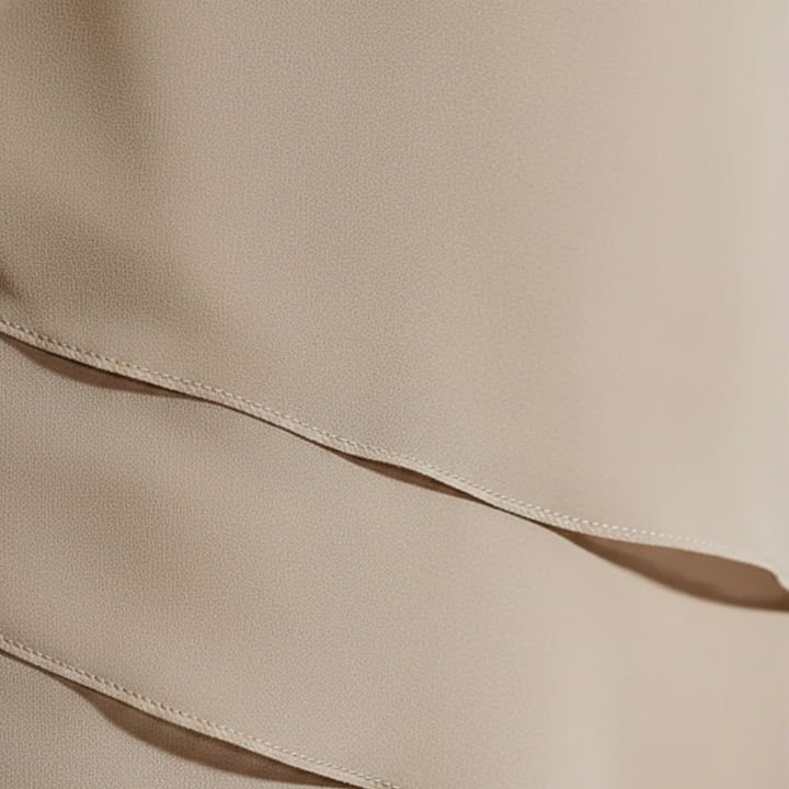 Mini Dress Short Sleeve Layered Chiffon Womens