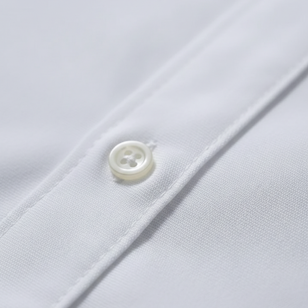 Button Down Shirt Long Sleeve Elastic Fit Mens