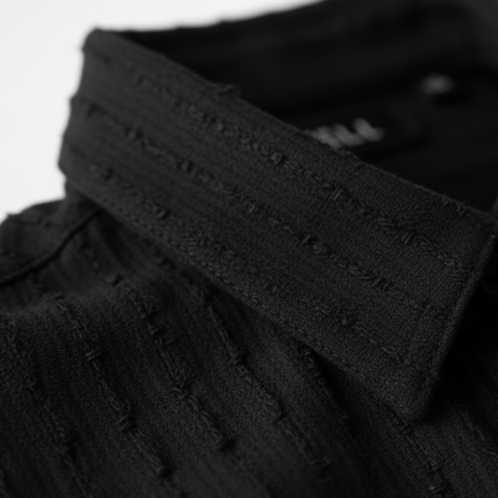 Conjunto de dos piezas para mujer: camisa texturizada y pantalones cortos