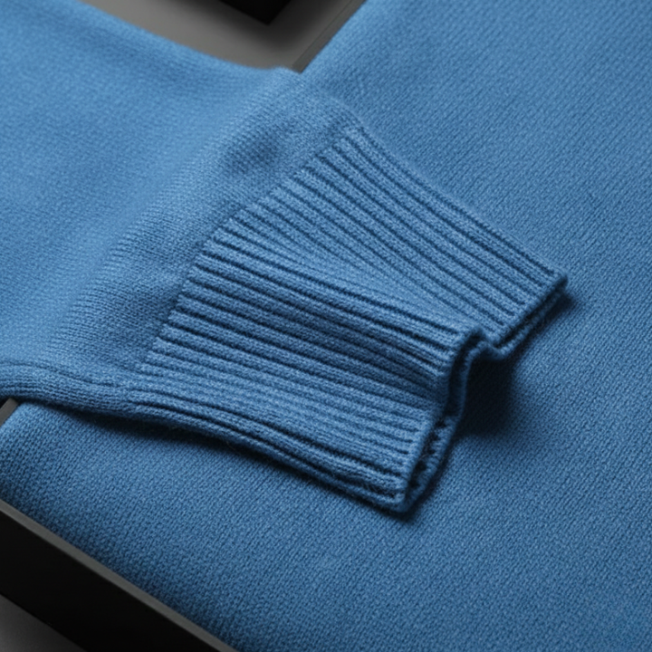 Turtleneck Sweater Ribbed Knit Pullover Mens