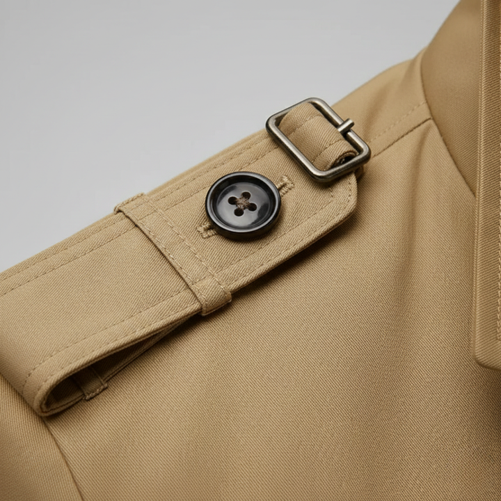 Men Slim Fit Trench Coat