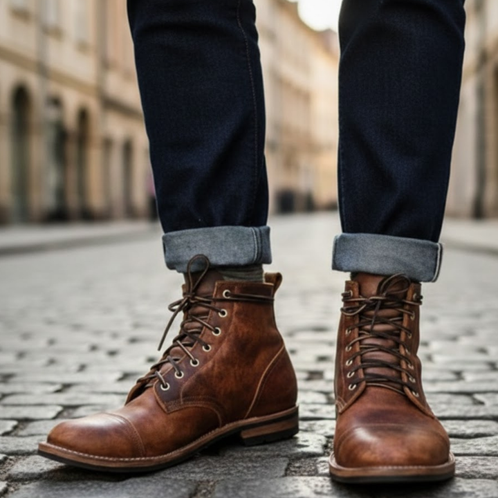 Unisex Ankle Boots Adjustable Strap Slip On Design