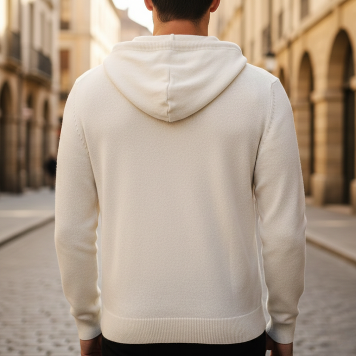 Hoodie Sweater Knit Pullover Mens