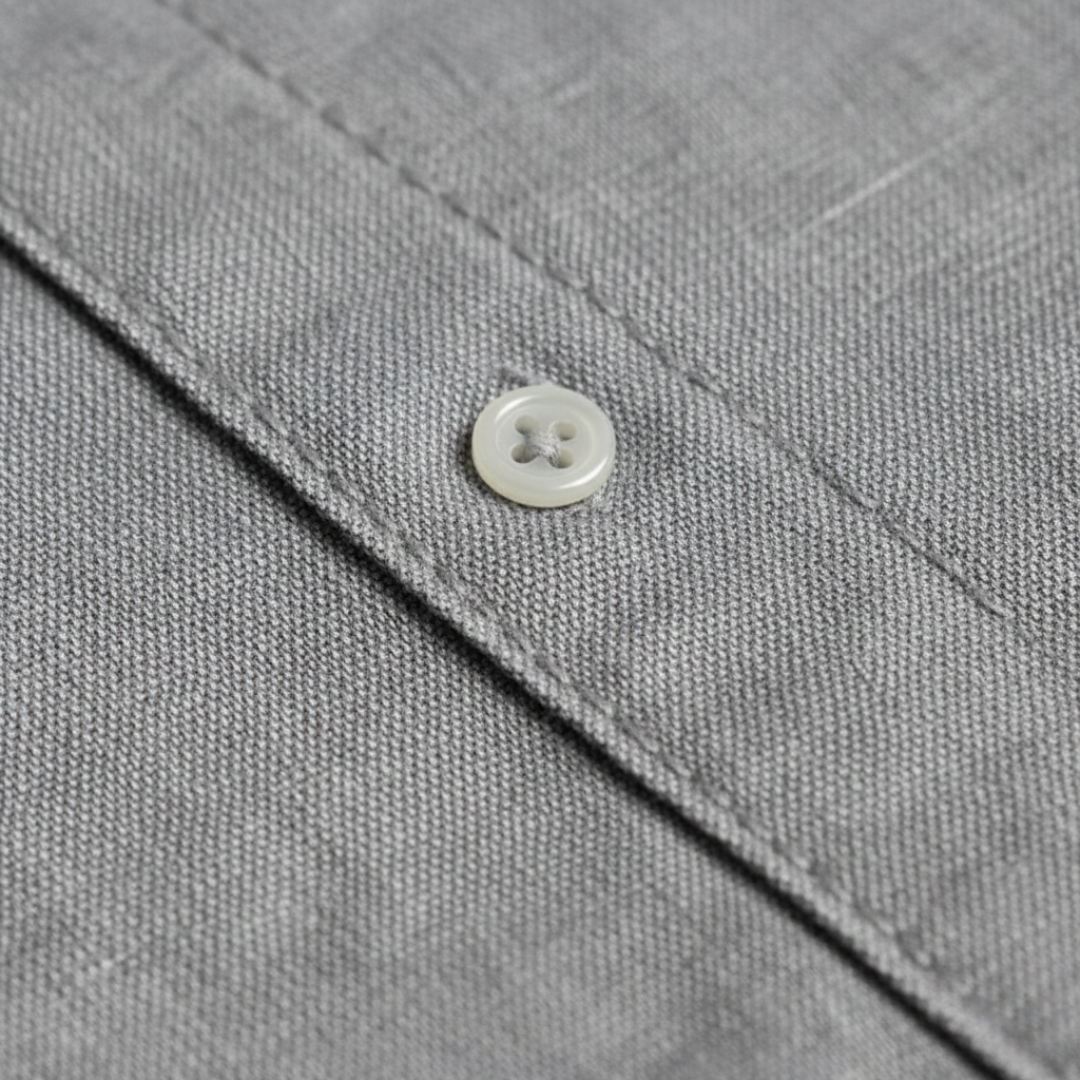 Button Down Shirt Long Sleeve Denim Mens