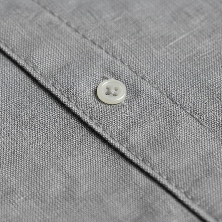 Button Down Shirt Long Sleeve Denim Mens