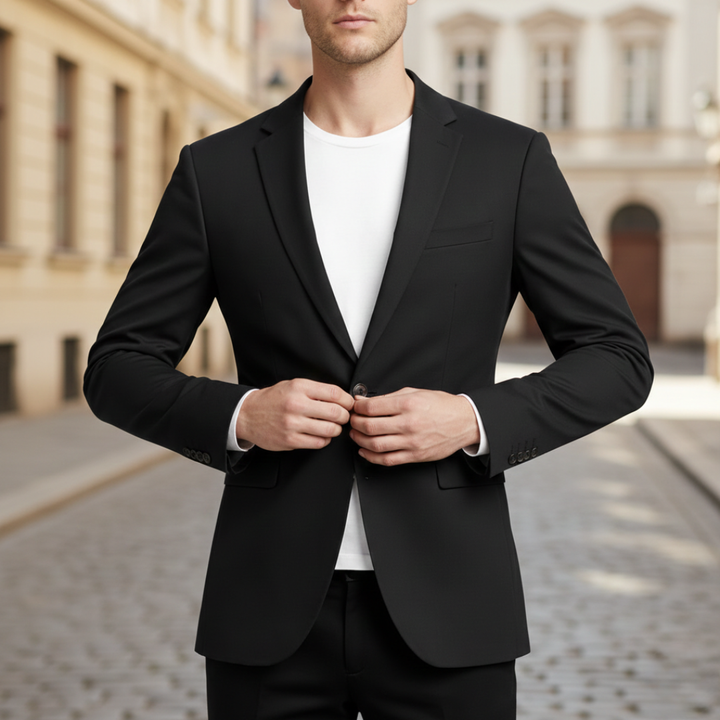Blazer Jacket Single Button Tailored Fit Mens