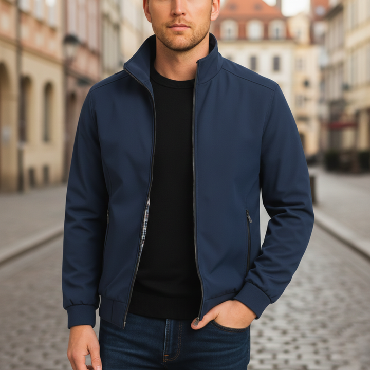 Bomber Jacket Zip Up Water Resistant Windproof Mens