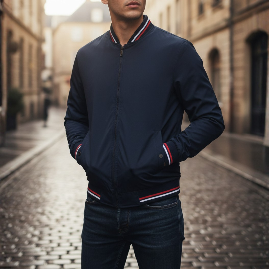 Bomber Jacket Zip Up Lightweight Mens