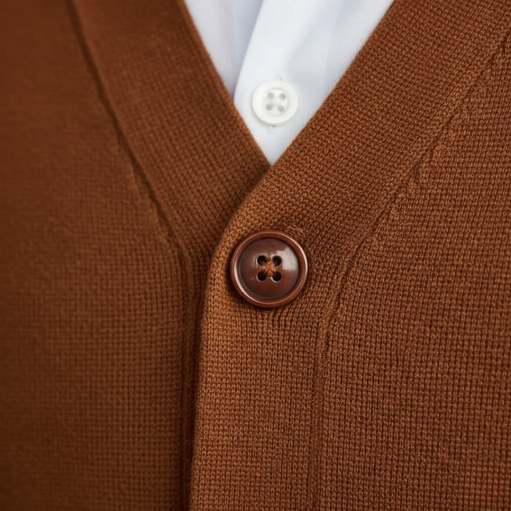 Men’s Mixed Fabric Cardigan