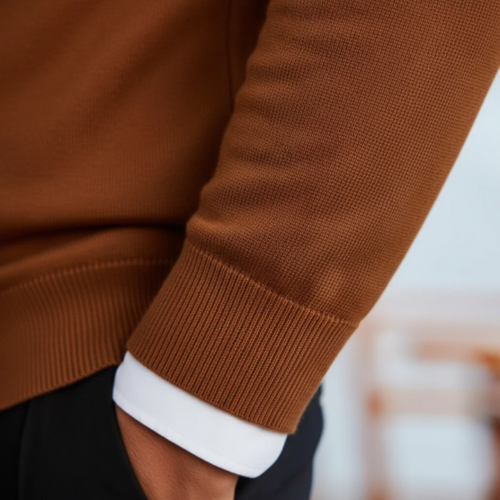 Men’s Mixed Fabric Cardigan